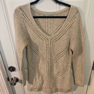 Maurice’s Cream Knit Sweater Large